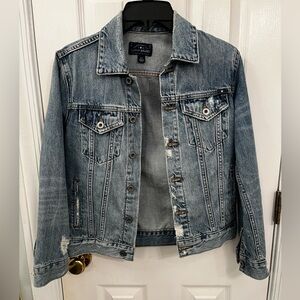 Lucky Brans Blue Denim Jacket with Heart Detail